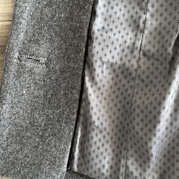 Front button wool blend winter dress coat - Picture 9 of 11